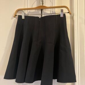 COS Black Flared Mini Skirt
